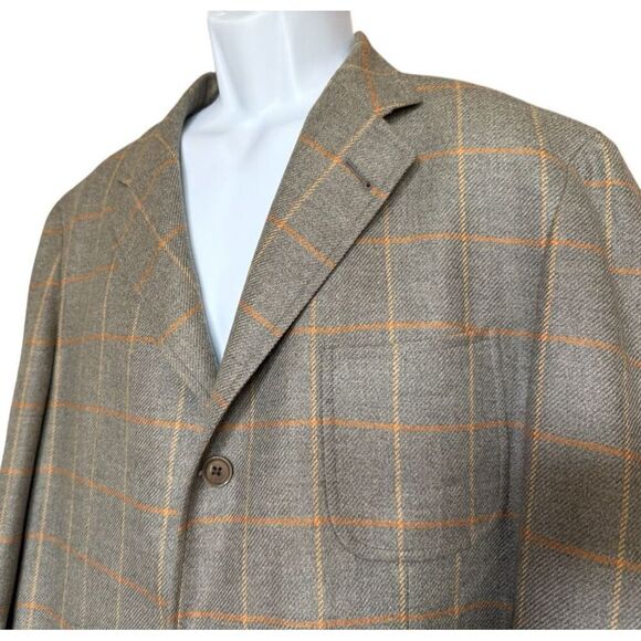 Mens Vintage Loro Piana Wool & Cashmere Button Jacket Sport Coat Blazer 54R 54 - Picture 2 of 6